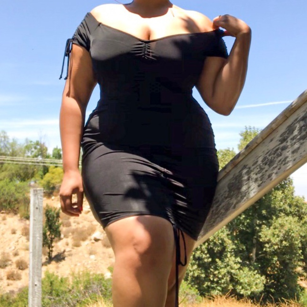 Black Runched Dress